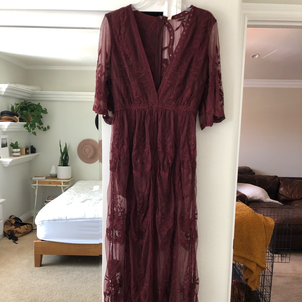 Never worn before, Wishlist Lace Romper Maxi Dress